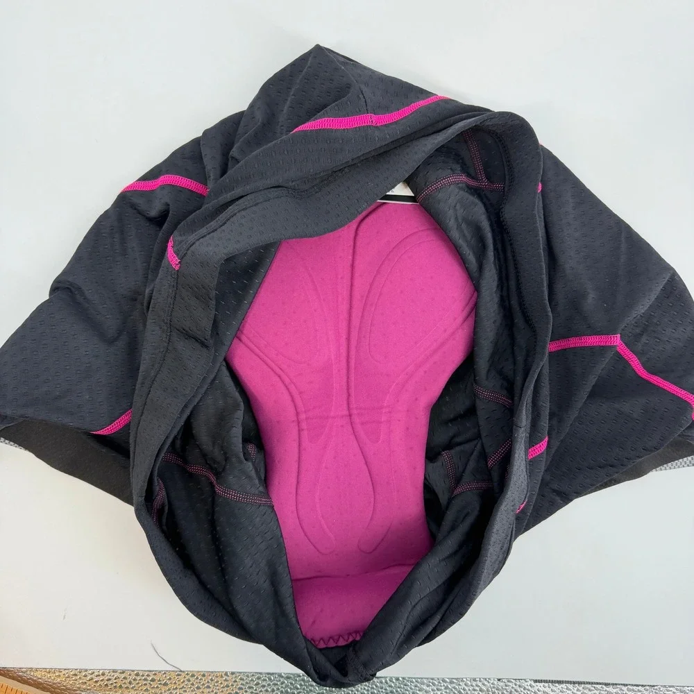 Souke Sports PS6013 Womens‎ Cycling Shorts Black Rose Pink 4D Padded 4XL NEW